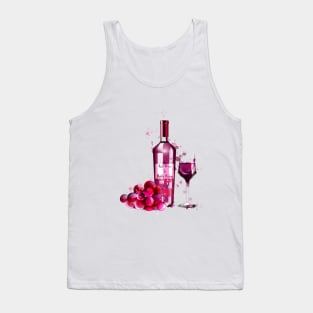 Red Wine Is Bottle Poetry Tank Top